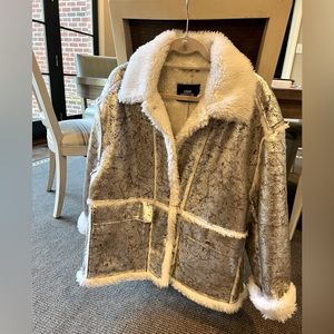 Amazing Urban Outfitter silver metallic coat size M new with tags. Great for F/W